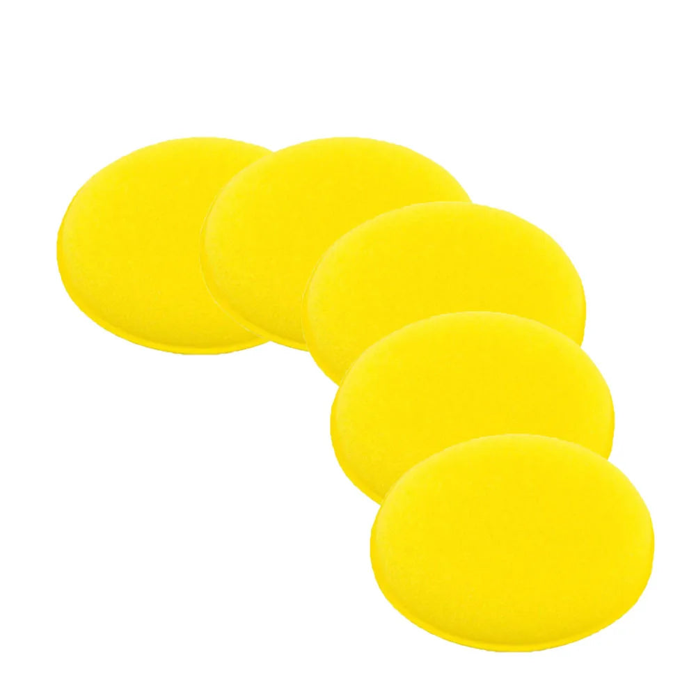 1/2/5Pcs Car Foam Sponge Wax Applicator Cleaning Detailing Pads Car Waxing Polishing Pad 10cm Car Wash Care Cleaning Kit