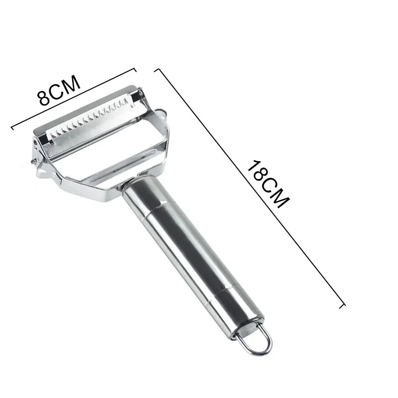 Stainless Steel Peeler Fruit Vegetable Multifunction Grater Julienne Peeler Slice Melon Potato Carrot Cucumber Home Kitchen Tool