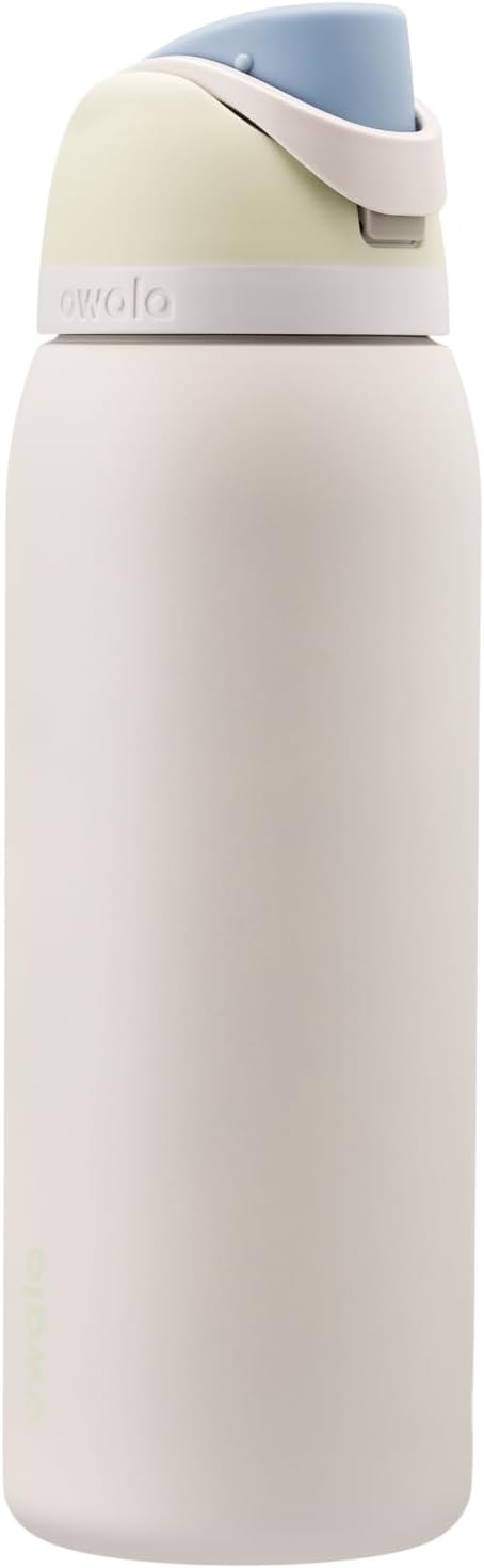 Owala FreeSip Insulated Stainless Steel Water Bottle with Straw, BPA-Free Sports Water Bottle, Great for Travel, 24 Oz, Denim