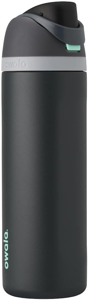 Owala FreeSip Insulated Stainless Steel Water Bottle with Straw, BPA-Free Sports Water Bottle, Great for Travel, 24 Oz, Denim