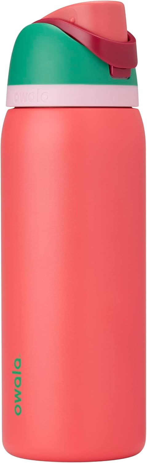 Owala FreeSip Insulated Stainless Steel Water Bottle with Straw, BPA-Free Sports Water Bottle, Great for Travel, 24 Oz, Denim