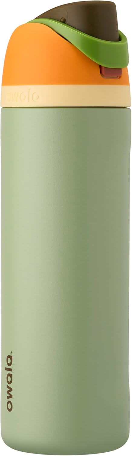 Owala FreeSip Insulated Stainless Steel Water Bottle with Straw, BPA-Free Sports Water Bottle, Great for Travel, 24 Oz, Denim