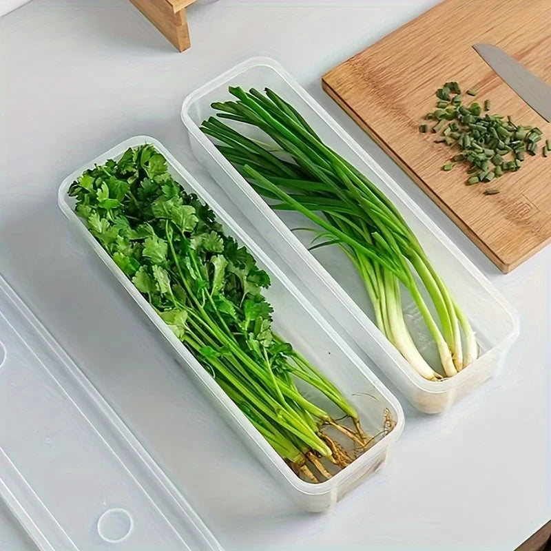2pcs Refrigerator fresh-keeping storage box, fresh-keeping artifact,Small Food Preservation Boxes,Transparent Sealed Storage Box