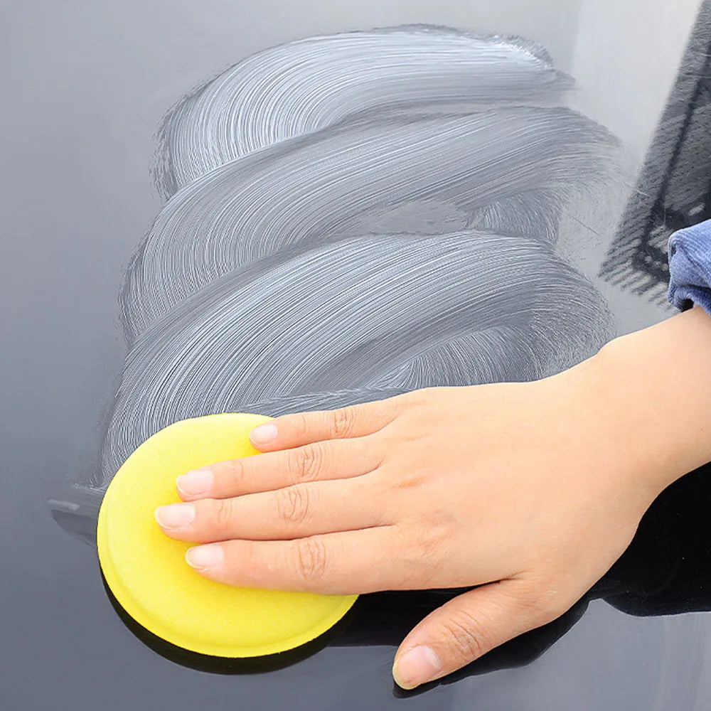 1/2/5Pcs Car Foam Sponge Wax Applicator Cleaning Detailing Pads Car Waxing Polishing Pad 10cm Car Wash Care Cleaning Kit