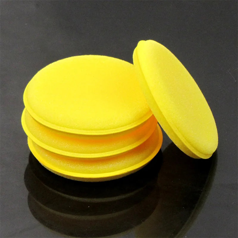 1/2/5Pcs Car Foam Sponge Wax Applicator Cleaning Detailing Pads Car Waxing Polishing Pad 10cm Car Wash Care Cleaning Kit
