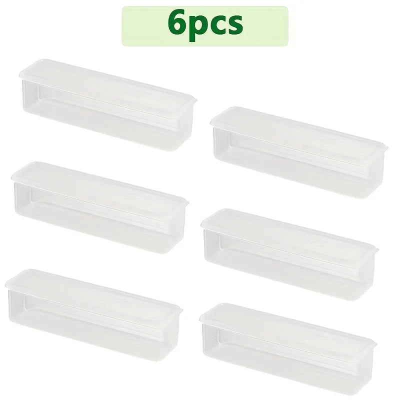 2pcs Refrigerator fresh-keeping storage box, fresh-keeping artifact,Small Food Preservation Boxes,Transparent Sealed Storage Box
