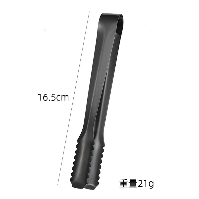 Stainless Steel Ice Tongs Coffee Sugar Cubes Small Clips BBQ Meat Tong BBQ Bread Food Clamp Wedding Birthday Party Kitchen Tools