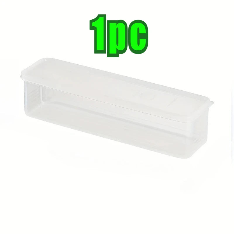2pcs Refrigerator fresh-keeping storage box, fresh-keeping artifact,Small Food Preservation Boxes,Transparent Sealed Storage Box