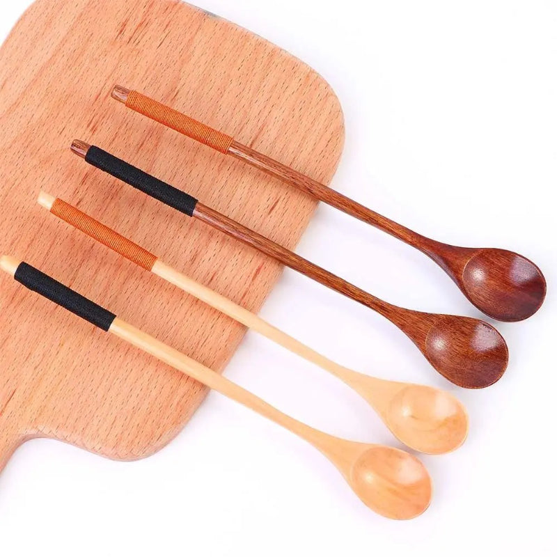 Cooking Dessert Long Handle Tableware Kitchen Teaspoon Wooden Spoon Spoons Soup Spoon Coffee Spoon
