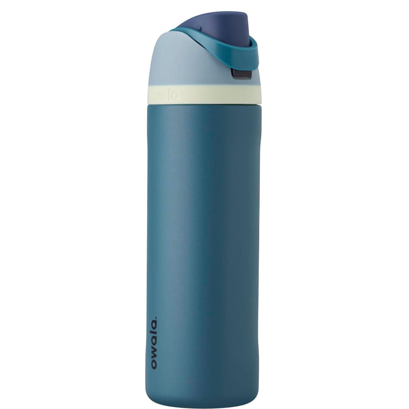 Owala FreeSip Insulated Stainless Steel Water Bottle with Straw, BPA-Free Sports Water Bottle, Great for Travel, 24 Oz, Denim